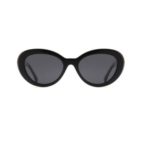 Fashion Round UV400 Polaris Shade Acetate Sunglasses