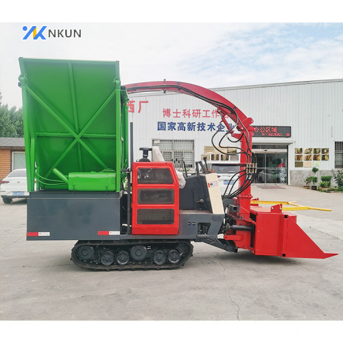 60 HP Double Row Diesel-Powered Crawler Silage Harvester for Tractor