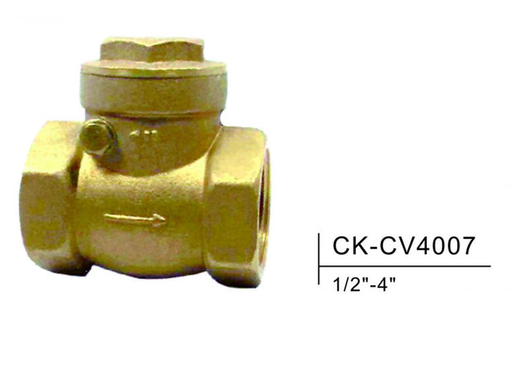 Valve de contrôle Swing en laiton FXF CK-CV4007 1/2 "-4"