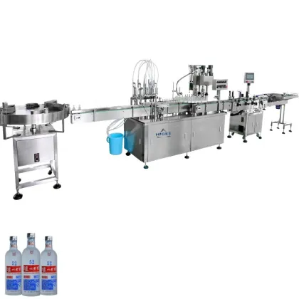 Alcohol Vodka Brandy Liquor Gin Filling Machine Line 100ml Glass Bottle