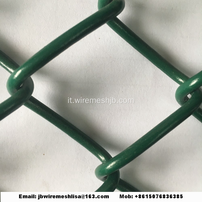 Recinto di collegamento a catena rivestito in PVC e zincato