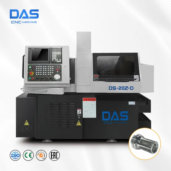 High-Tech Double Spindle Swiss CNC Lathe Machine: Ideal for Hydraulic Hose Crimping and Multi-Axis Processing