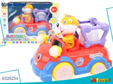 6326254 BABY CARTOON MUSICAL CAR 2COLOUR