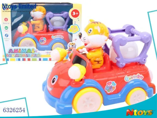 6326254 BABY CARTOON MUSICAL CAR 2COLOUR