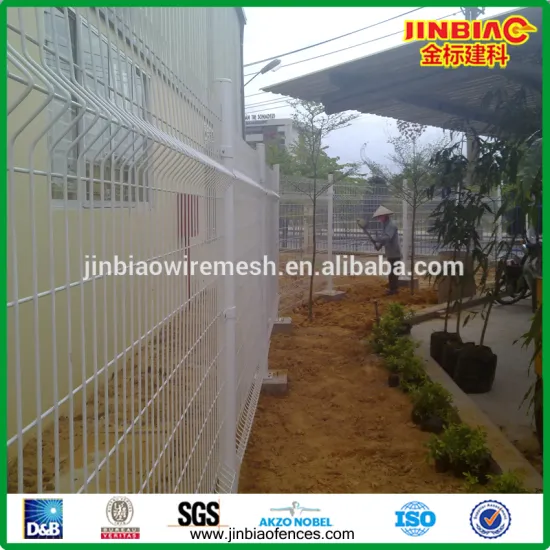 factory surrounding welded mesh peach post fence(ISO9001)