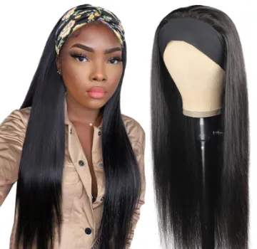 Wholesale10A human hair 4*4 lace closure 13*4 transparent hd lace frontal headband human hair wigs for black women