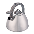 grey soft touch handle stainless steel whisling Kettle