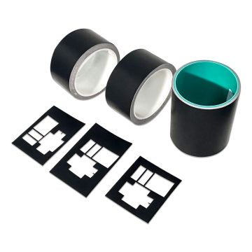 Custom Die Cut EMI/ESD Shielding: Black Nano Oxide Insulated Aluminum Foil Tape