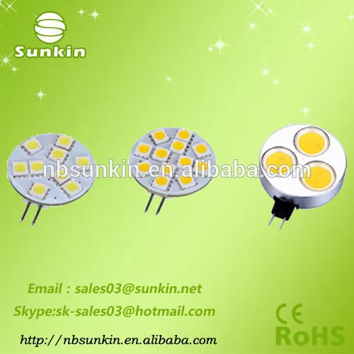 Glass-fibre PCB 12VDC 9SMD 5050 1W led G4 plate