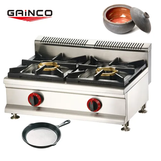 Commercial 2-Burner Table Top LPG Propane Gas Stove for Sale