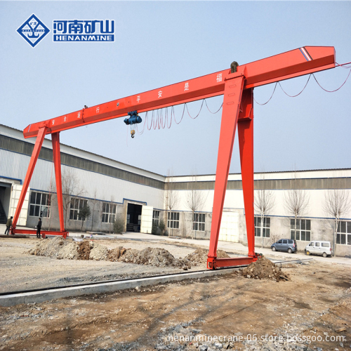 10Ton-20Ton Henan Mine Single Beam Gantry Crane with Electric Hoist