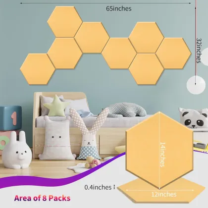 Hexagon Wall Panel: Soundproofing Materials and Decorative Acoustic Panels