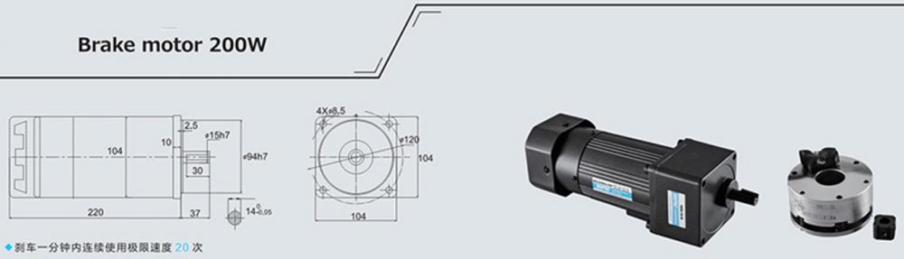 200w Brake Motor