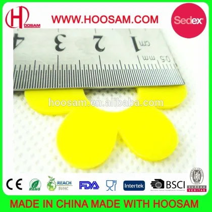 Flat Flower Shape Cheap Yellow Wine Marker in Party