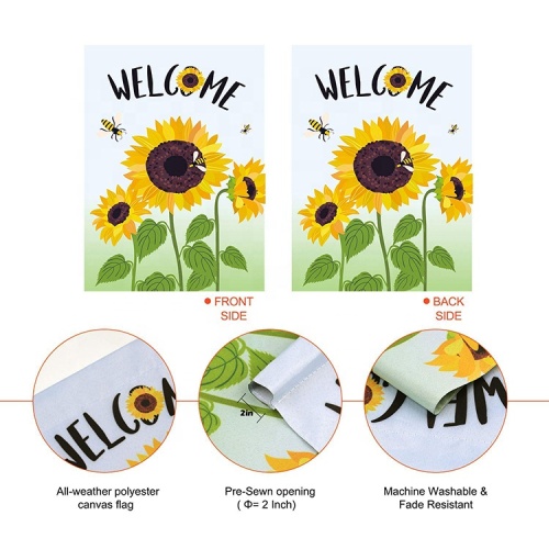 New design holidays yard sublimation halloween garden flag