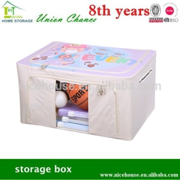 folding type polyester fabrics or oxford fabrics organize for toys or clothes or picnic stuffs storage box