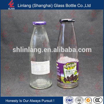 Screw Cap Juice Glass Bottle