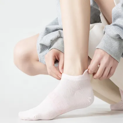 deodorant fiber women's boat socks