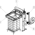 Machine à cerclure horizontale de palette automatique