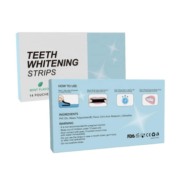 Mint-flavored dental white strip 3D dental white strip