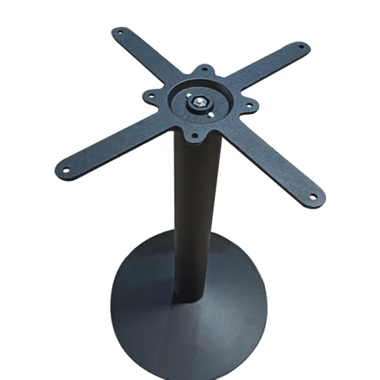 Sand Balck Round cast iron table base