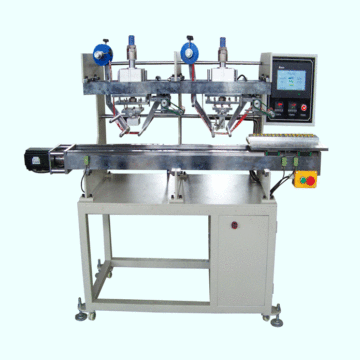 Mesin Stamping Hot Nom Tombol Automatik dengan Shuttle