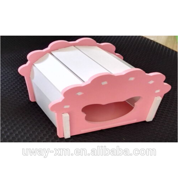 Fancy pink color hamster house,hamster toy,hamster chalet