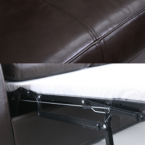 Leather Lounge Sofa Bed