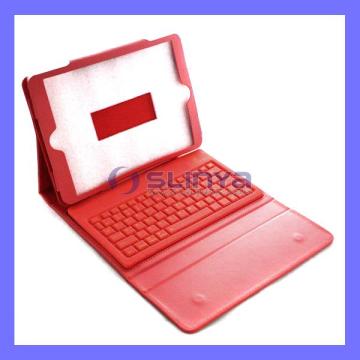 Color Leather Pouch Bag Fold Stand Support Bluetooth Keyboard for iPad 5