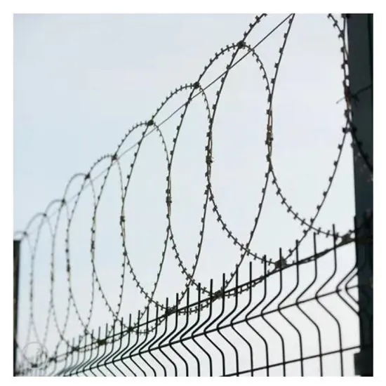 Security Galvanized Ripper Flat Wrap Razor Wire for Prisons