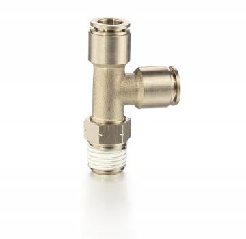 Brass Push Fittings Male Branch Tee