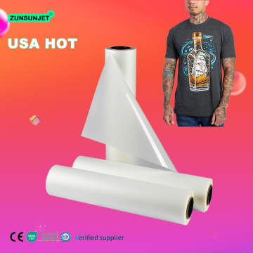 Liquide de revêtement DTF recyclable pour le transfert de chaleur en t-shirt avec un film pour animaux de compagnie de 24 pouces