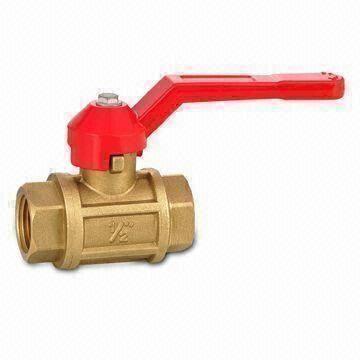 Brass/Zinc Ball Valve with Hot Forging, 1/2 to 4-inch Size, CE-approved