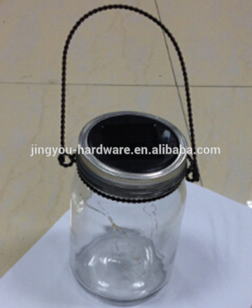 glass mason jar lid solar led