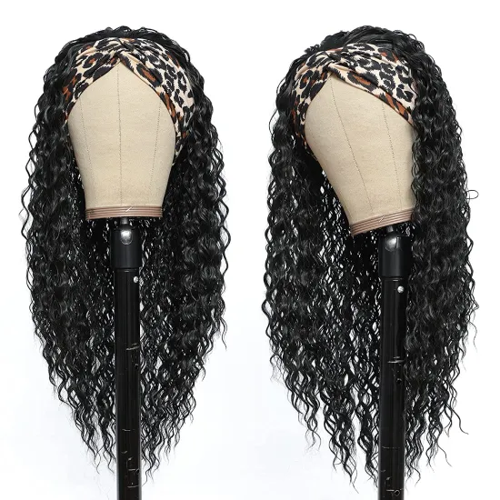 Wholesale Headband Wig Human Hair For Black Women,Cheap Headband Kinky Ponytail Human Hair Wig, Remy Human Hair Headband Wig