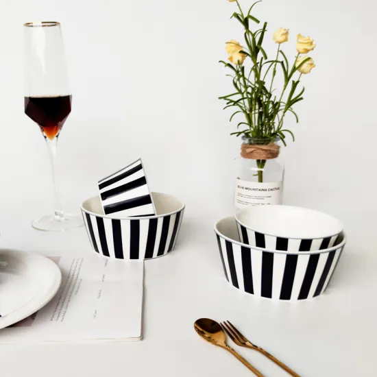 2020 new models Factory wholesale European style ceramic bowl set tableware bowl fruit salad bowl