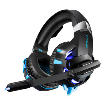 K2 Pro Gaming Headset: Noise-Canceling, LED Illuminated, Compatible with Mobile, Laptop, PS4, PS5, PC