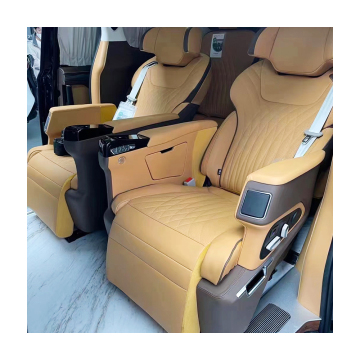 Luxury Electric Leather Captain Seat with Retractable Cup Holder