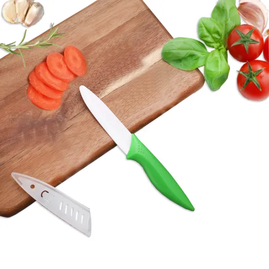 Green Handle Ceramic Knife 4 Inches Utility Knife
