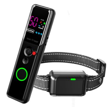 Amz Hot Sell CE ROHS Bark Electric Shock Vibration Adjustable Waterproof Dog Training Collar