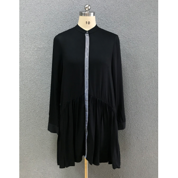 women's long sleeve dress with frills