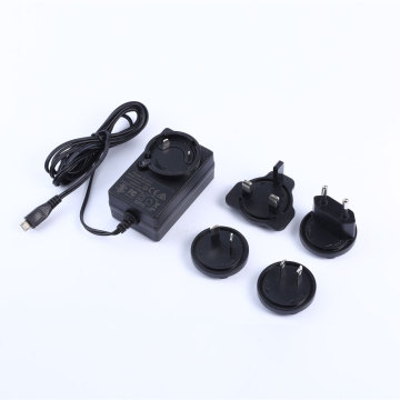 15W Interchangeable Plug Power Adapter