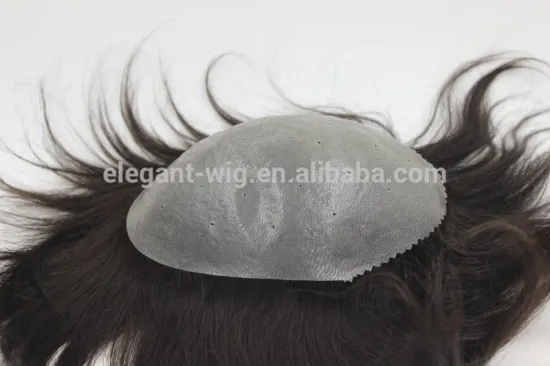 Elegant-wig human hair all lace toupee 14 inch straight virgin hair toupee good looking