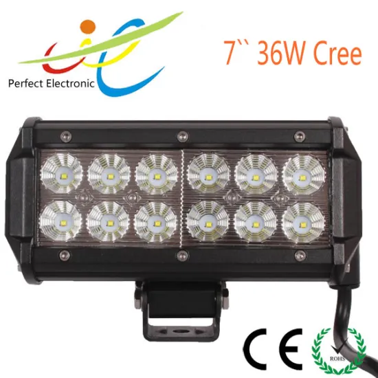 7inch 36W Cree dual row offroad LED light bar