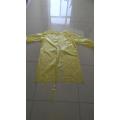 yellow color disposable isolation gown