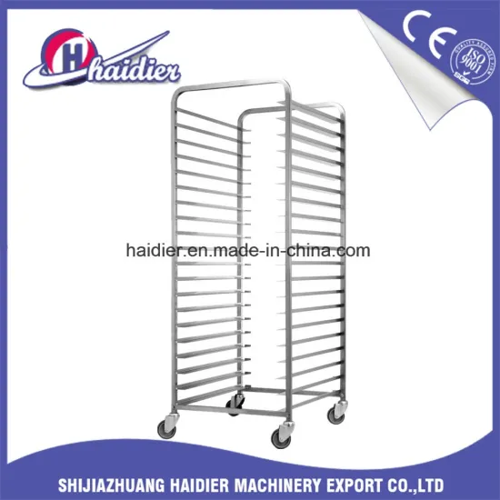 High Standard Stainless Steel Knocked-Down Baking Tray Rack Trolley