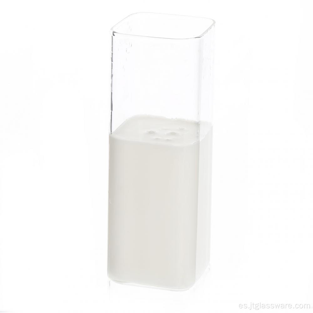 Tazas de leche de vidrio cuadradas de 450 ml Tazas de café expreso