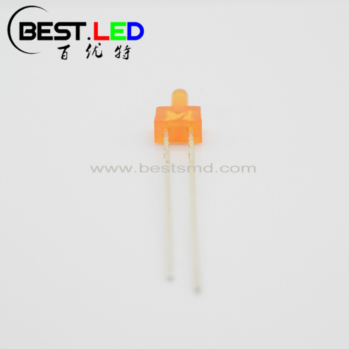 Super Bright Diffused 2mm Orange LED Nipple Shape