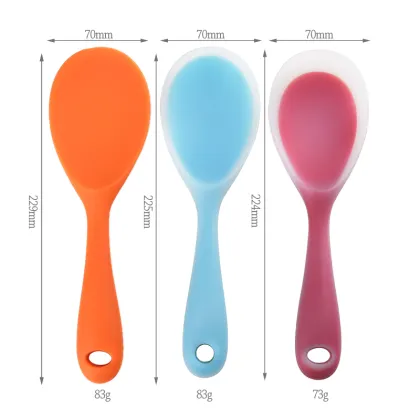 silicone service spoon rice spoon and paddle