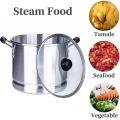 20 Quart Silver Aluminum Tamale Steamer Pot